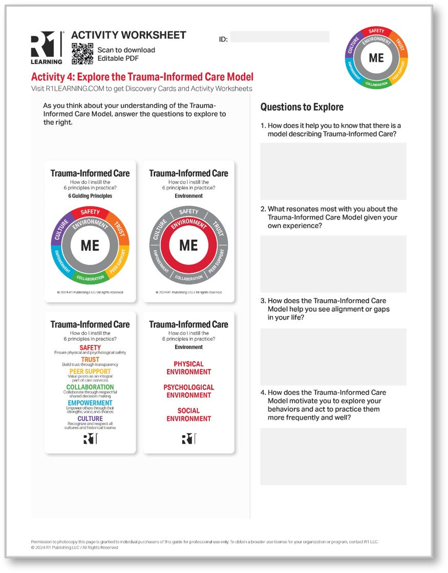 Trauma-Informed Care Activity Worksheets
