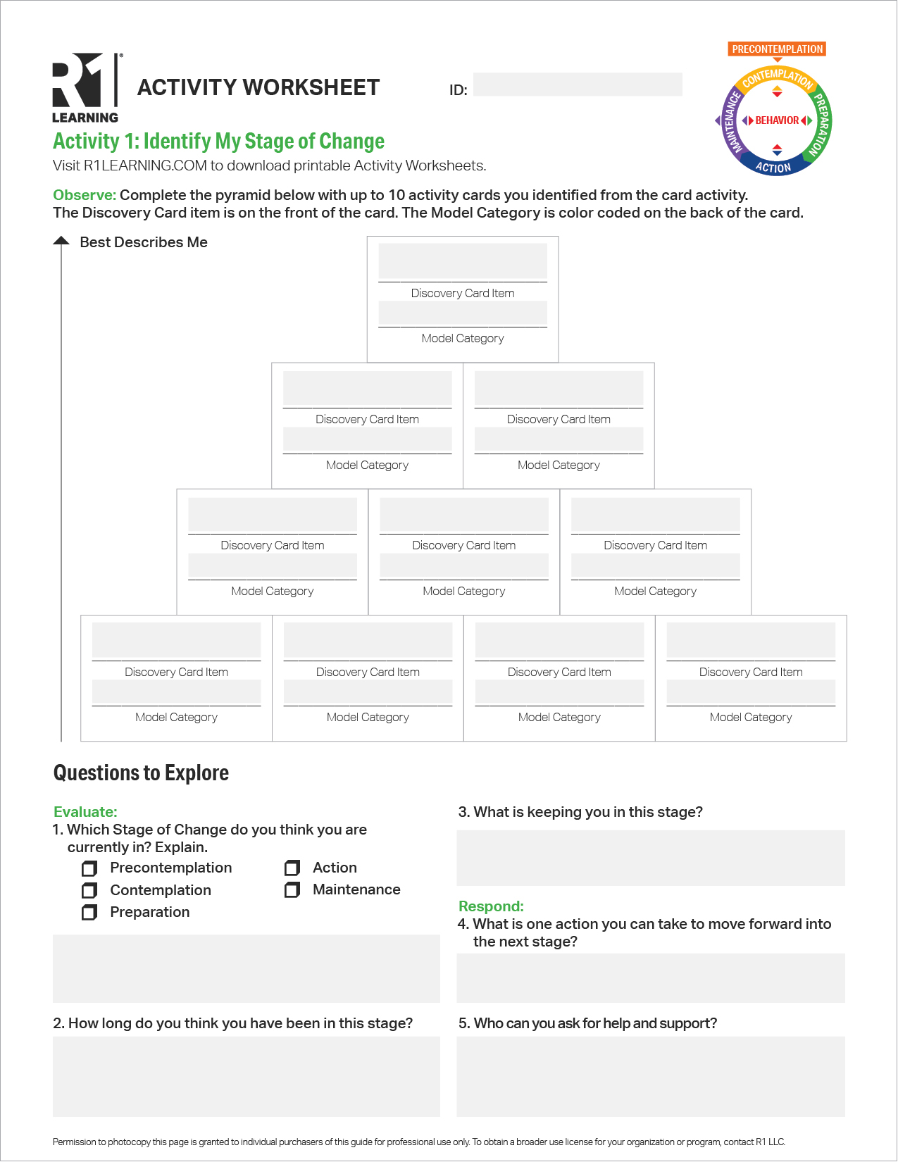 Activity Worksheets