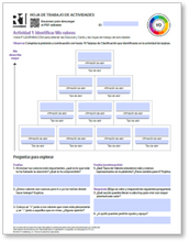 Values Activity Worksheets (Spanish)