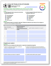 Stages of Change (START) Activity Worksheets (Spanish)