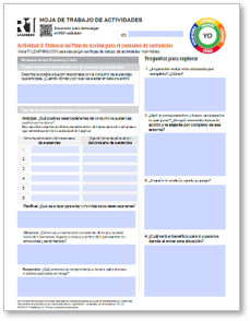Substance Use (Relapse) Triggers Activity Worksheets (Spanish)