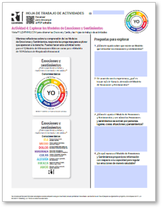 Emotions & Feelings Activity Worksheets (Spanish)