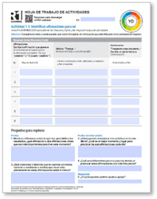 Affirmations Activity Worksheets (Spanish)