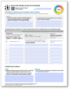 Affirmations Activity Worksheets (Spanish)