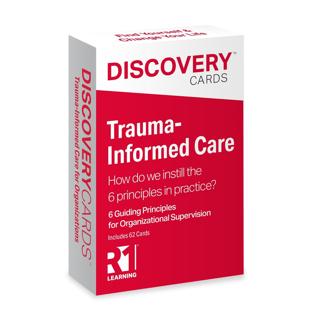 Trauma-Informed Care (WE) Cards Deck — 1 deck, for Organizational Supe ...