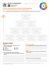 Communication Skills Activity Worksheets