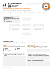 Communication Skills Activity Worksheets