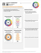 Communication Skills Activity Worksheets