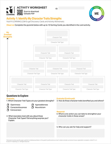 Character Traits Activity Worksheets