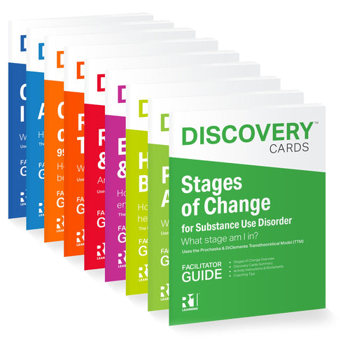 CDCR Recovery Peer Support Specialist Group Facilitator Guides/Discovery Cards Bundle — 9 Topics