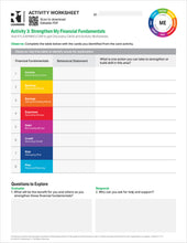 Financial Fundamentals Activity Worksheets