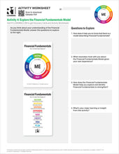 Financial Fundamentals Activity Worksheets