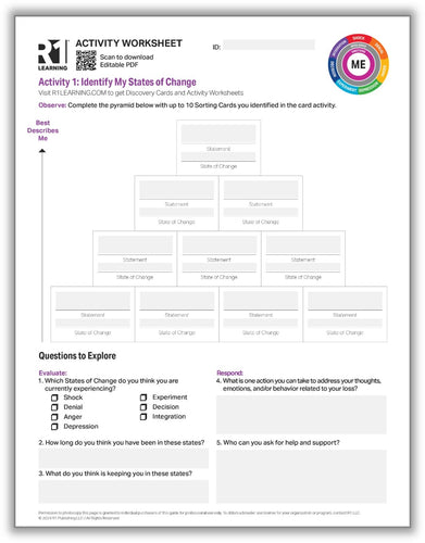 Grief & Loss Activity Worksheets