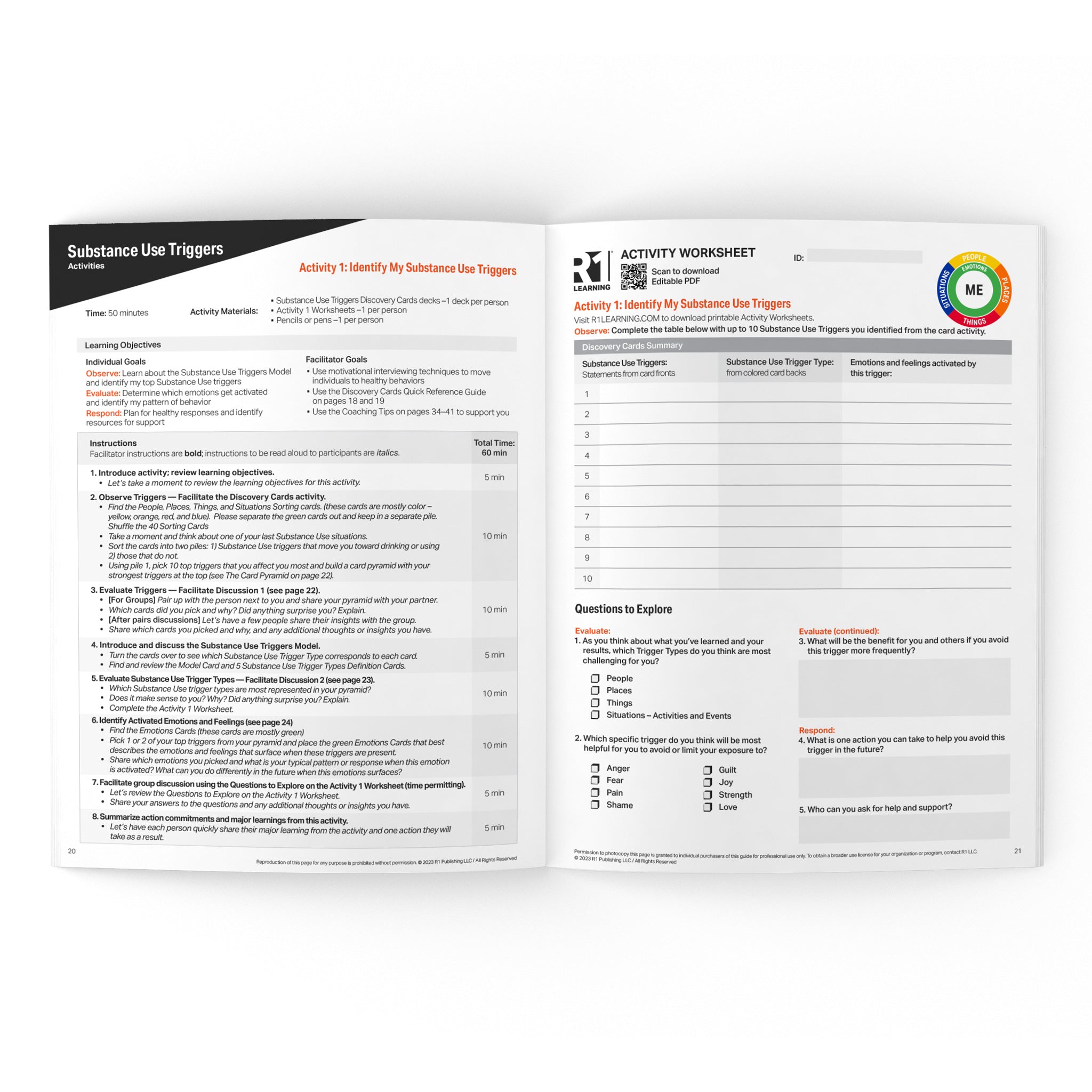 Substance Use (Relapse) Triggers Facilitator Guide (English)