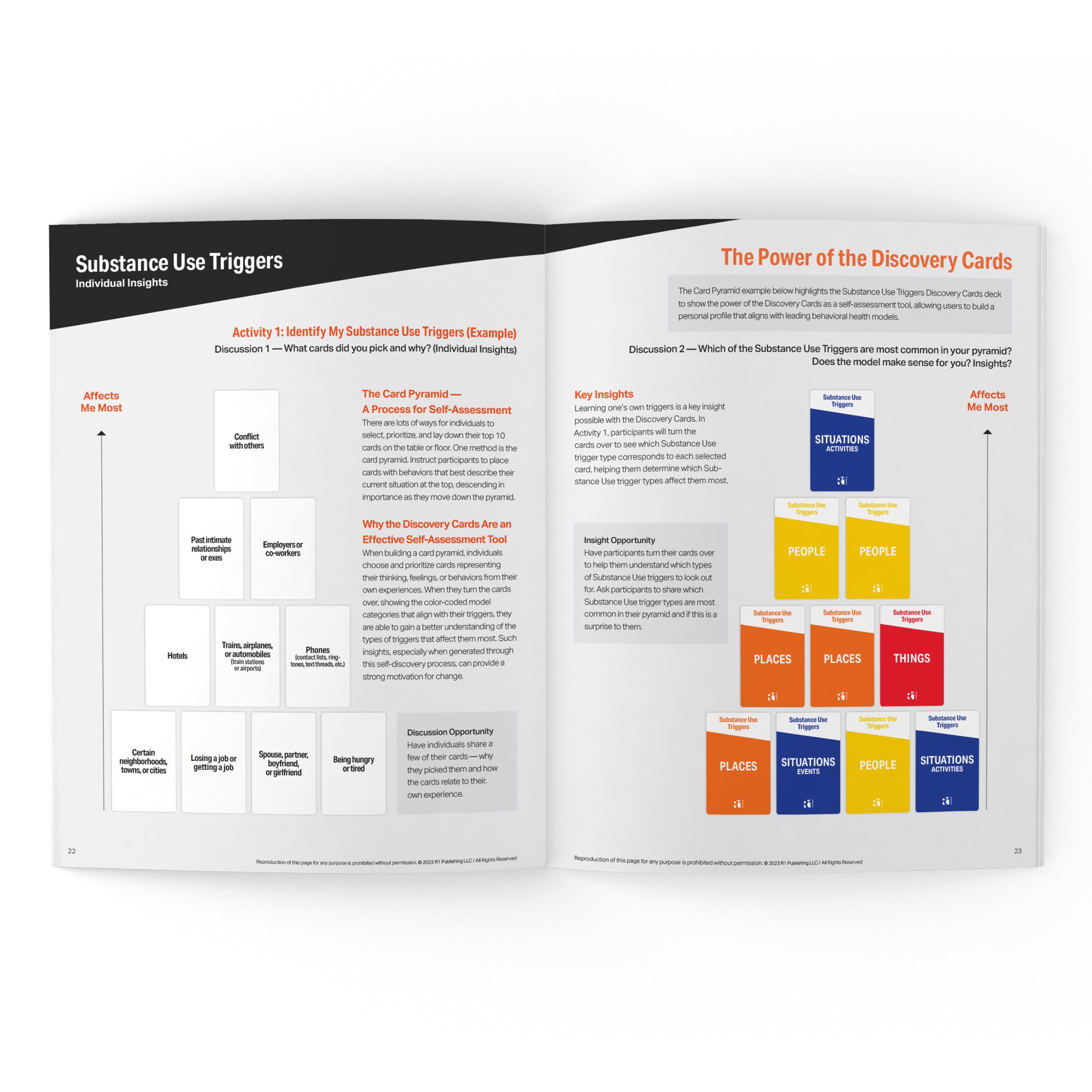 Substance Use (Relapse) Triggers Group Kit — 6 decks (English)