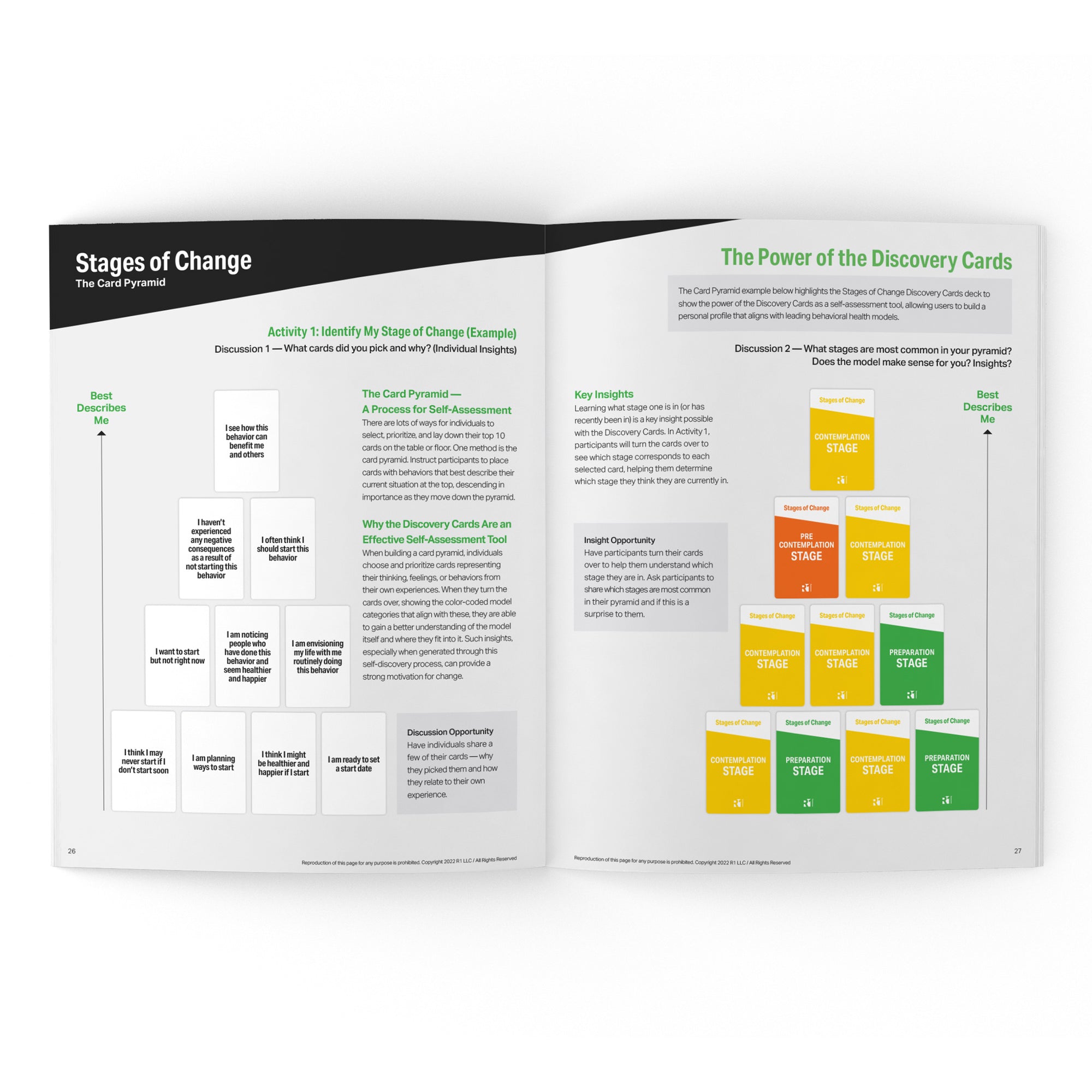 Stages of Change (START) Group Kit — 12 decks