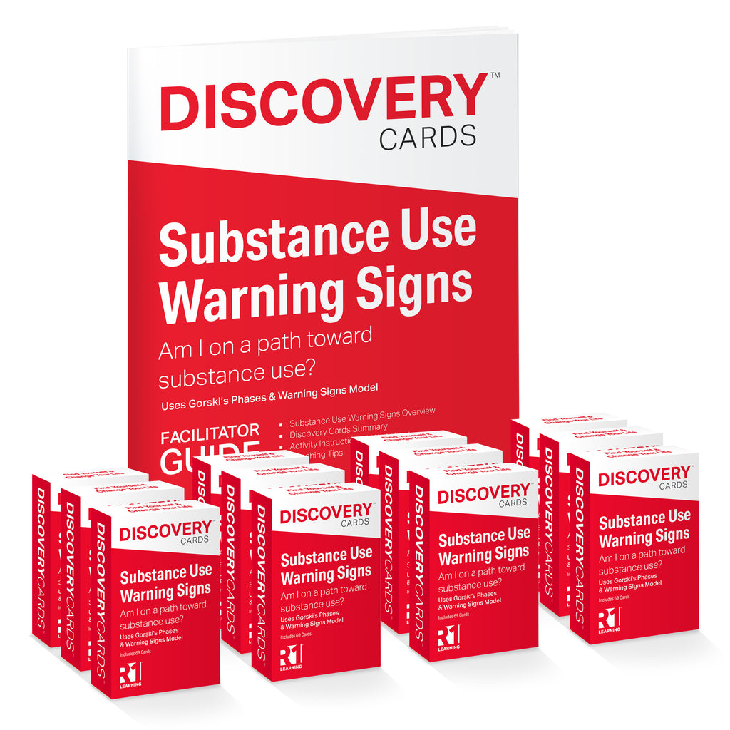 Substance Use (Relapse) Warning Signs Group Kit — 12 decks