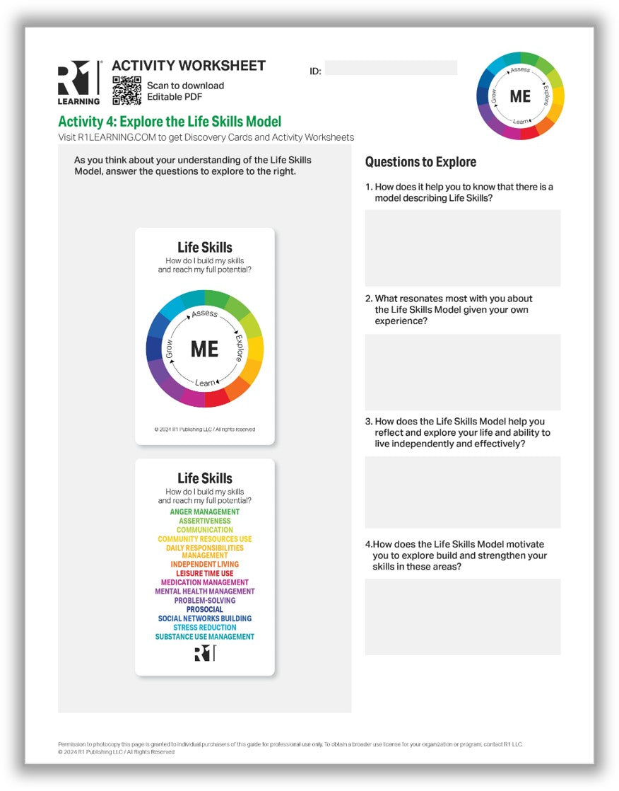 Life Skills Activity Worksheets (ATO)