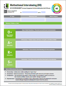 R1 Motivational Interviewing (MI) Worksheet