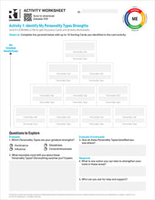 Personality Types Activity Worksheets