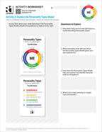 Personality Types Activity Worksheets