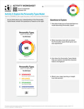 Personality Types Activity Worksheets