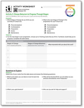 Stages of Change (START) Activity Worksheets