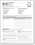 Stages of Change (START) Activity Worksheets (English)