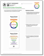 Stages of Change (START) Activity Worksheets (English)