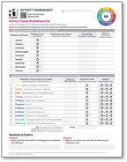 Substance Use Activity Worksheets