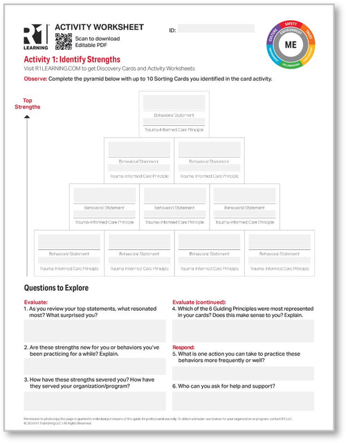 Trauma-Informed Care Activity Worksheets