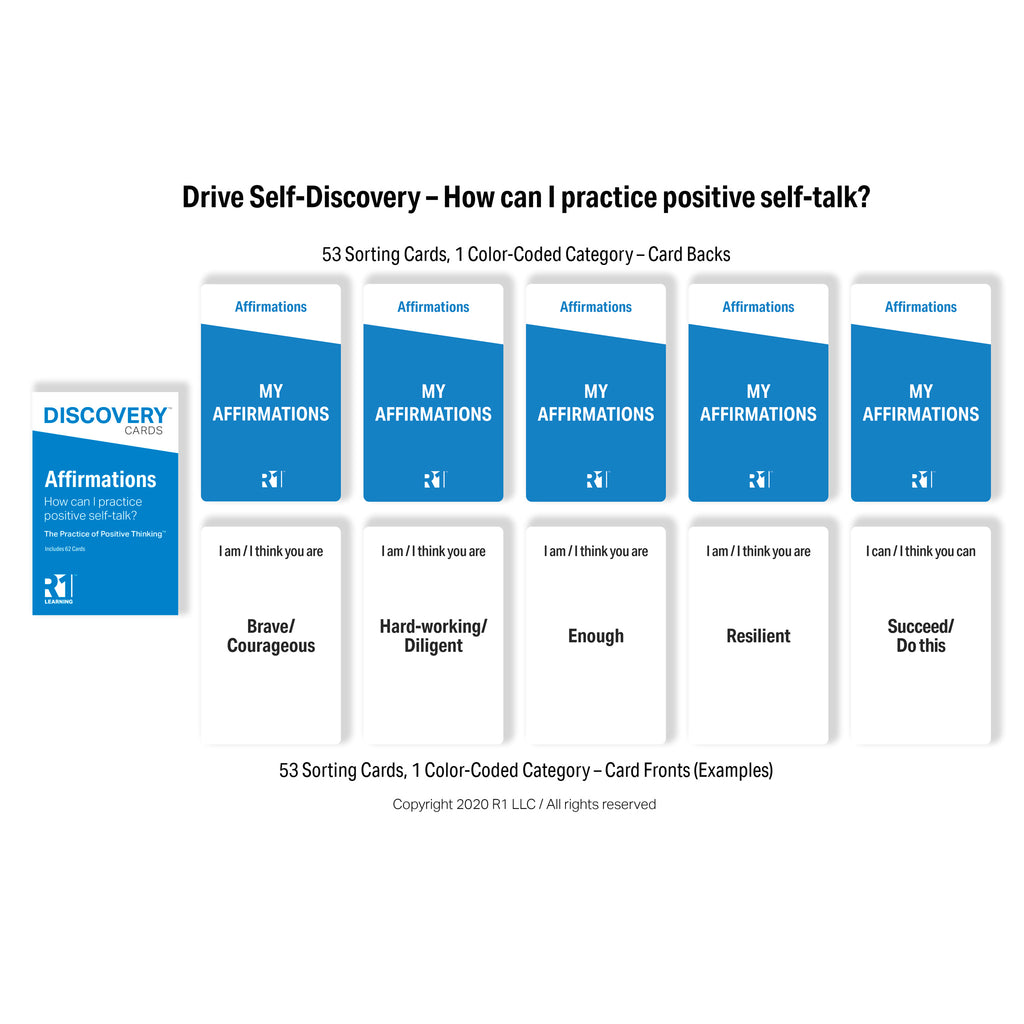 Affirmations Discovery Cards Deck / CCAPP for Consumer Packet for CE
