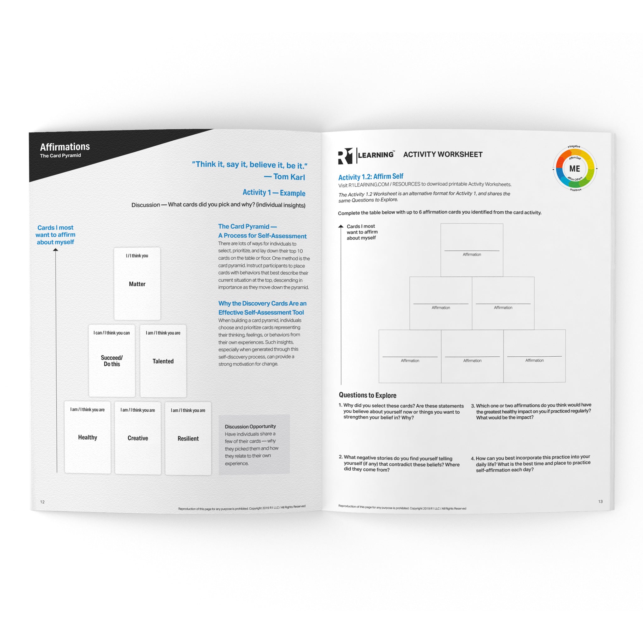 Affirmations Group Kit — 6 decks (English)