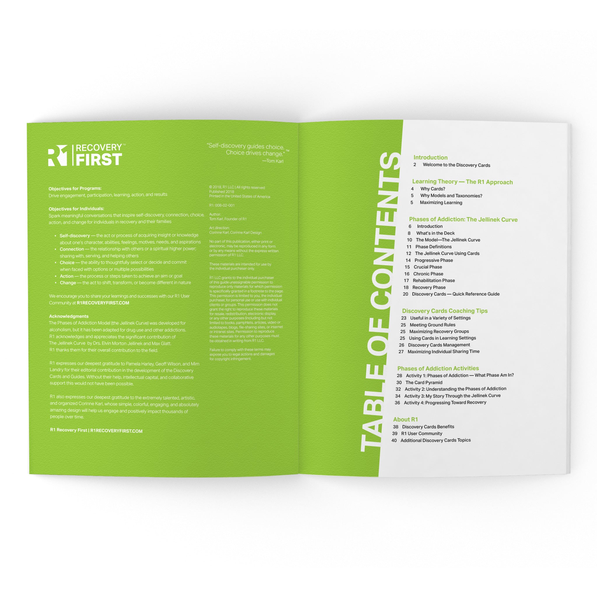 Phases of Addiction Group Kit — 12 decks