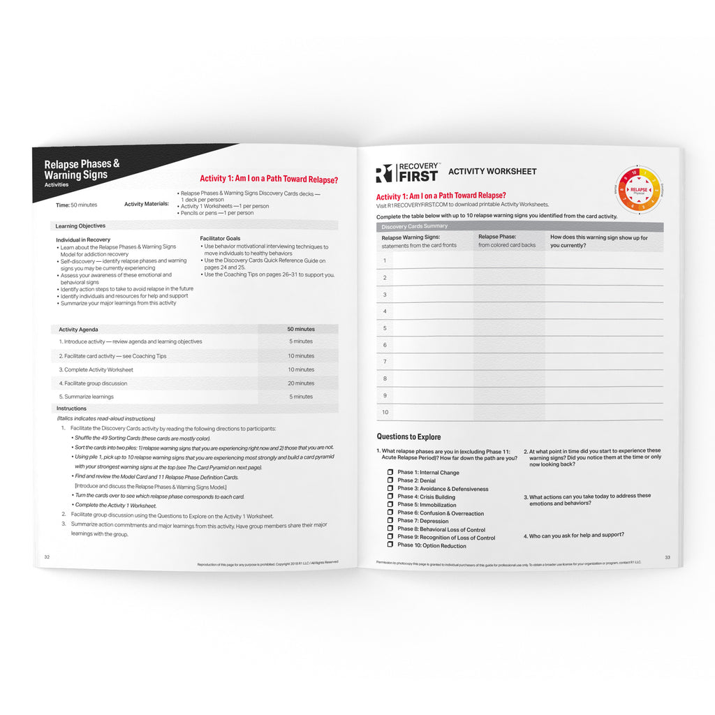 Substance Use (Relapse) Warning Signs Facilitator Guide