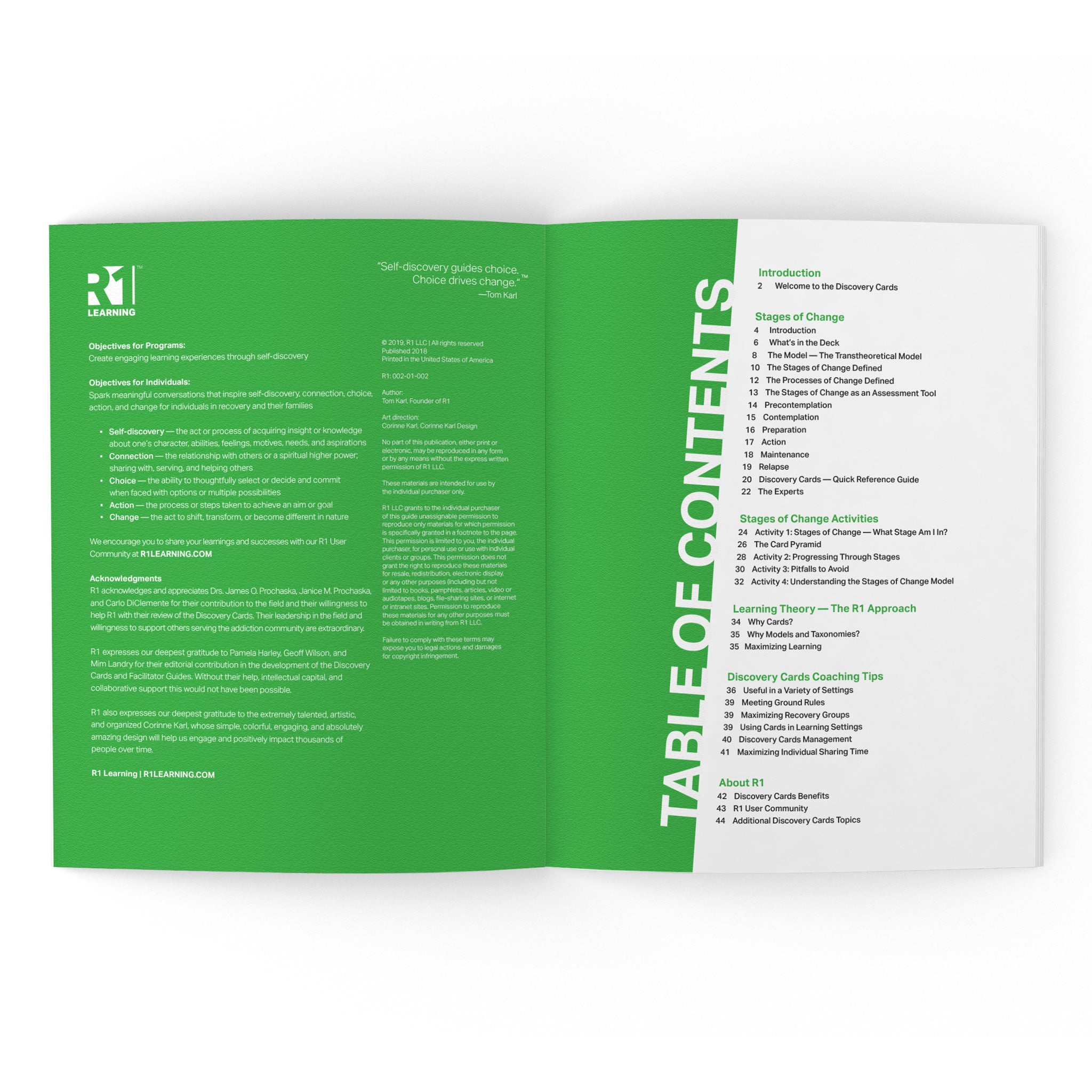 Stages of Change (Substance Use) Topic Kit — 1 deck
