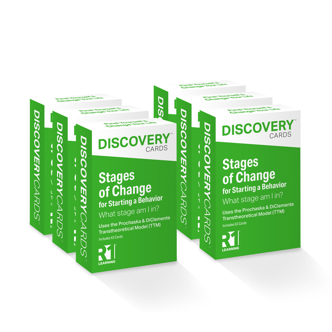 Stages of Change (START) Discovery Cards Value Pack — 6 decks